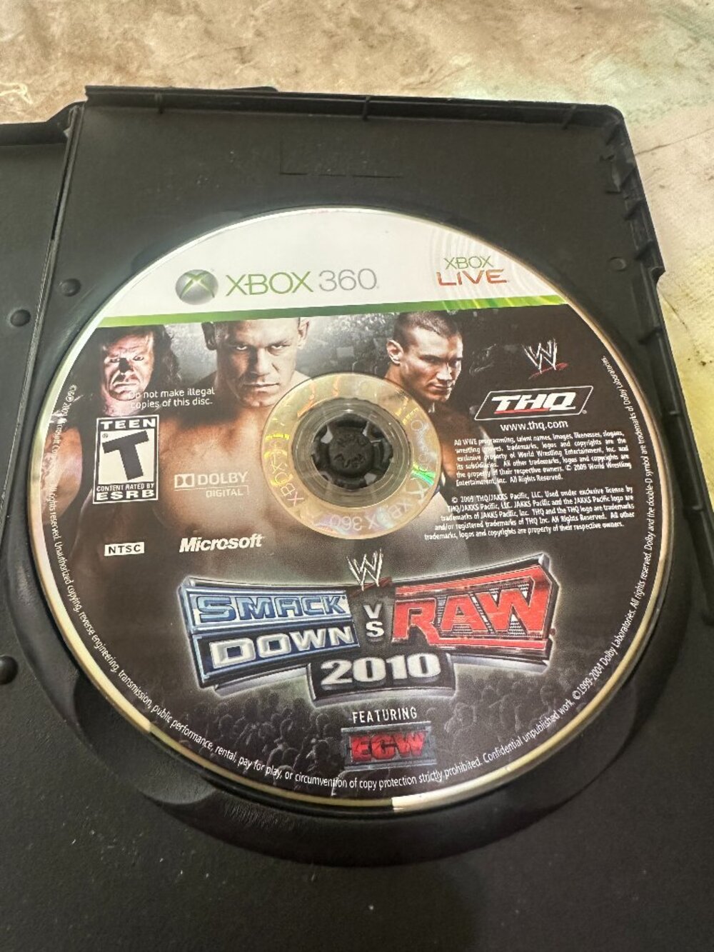 WWE SmackDown vs. Raw 2010 Featuring ECW (Microsoft Xbox 360, 2009)
